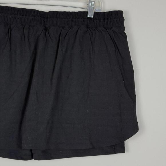 NWT Athleta Trekkie North Mid Rise Black Skort Skirt Shorts Women’s Size 16 $79 - Picture 5 of 10